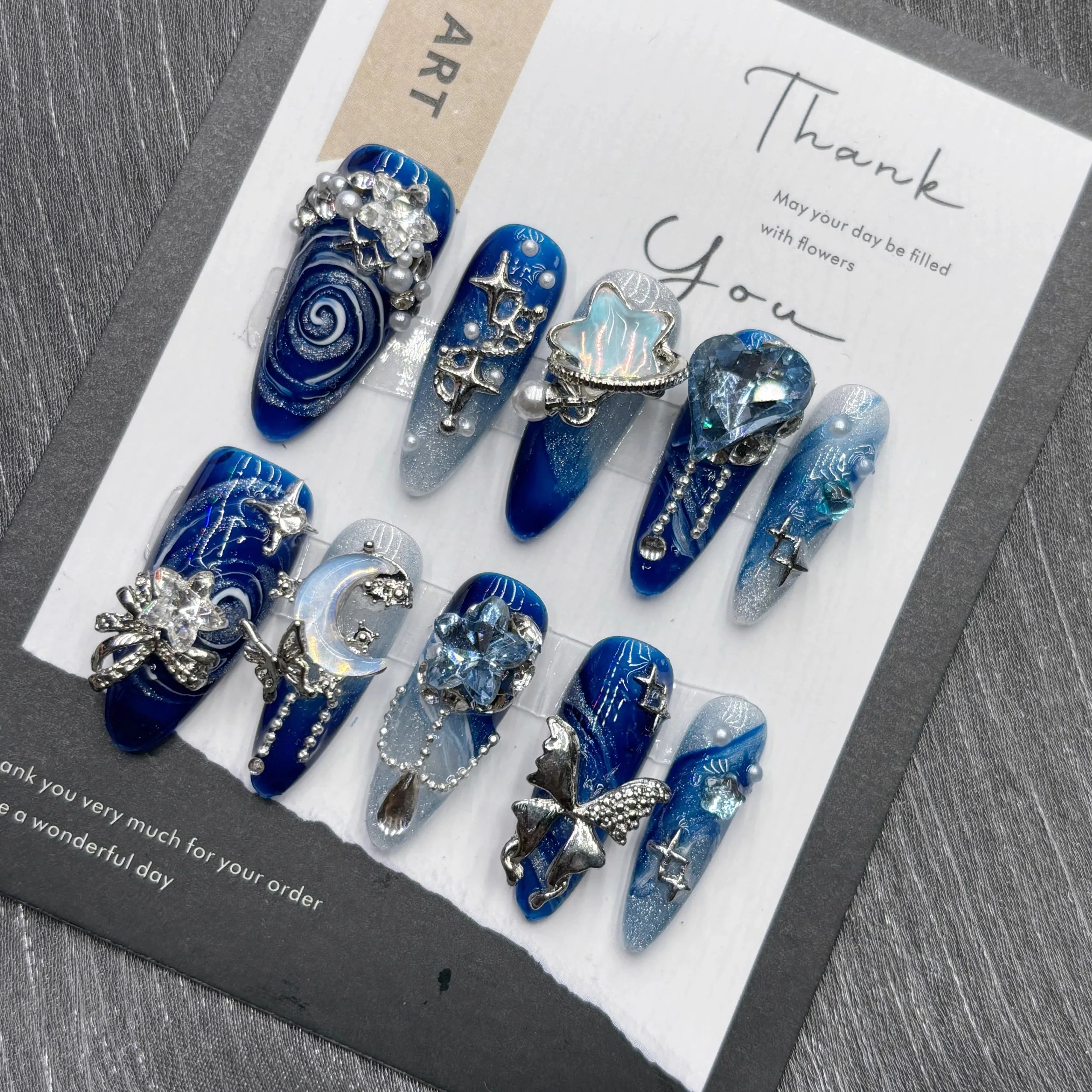 10Pcs High Quality Handmade Pr - Nail Art Queen ulasan dan harga