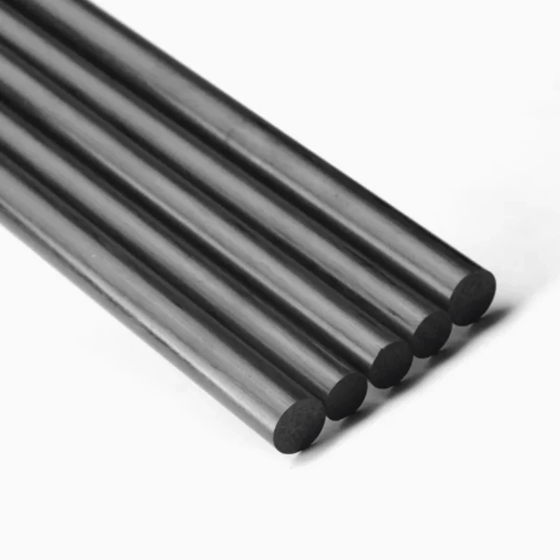 1/2/5pcs Imported High-strength Carbon Fiber Solid Rods Diameter 2mm-30mm Cylindrical Carbon Shaft for RC Models or DIY