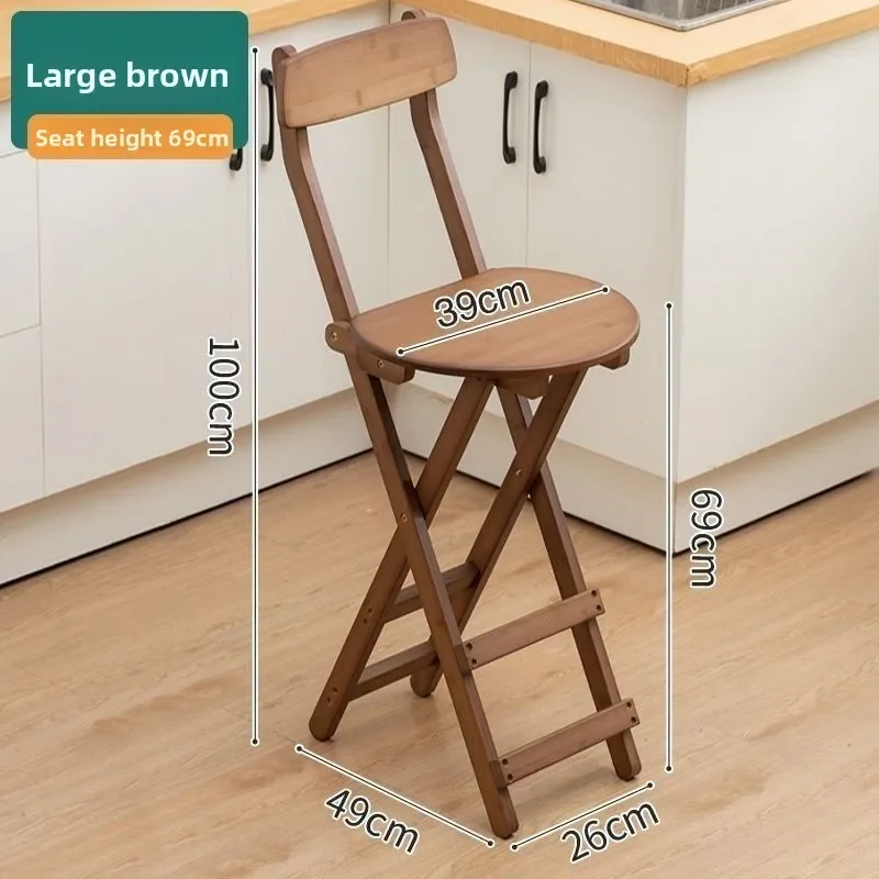 Multi-functional Foldable high stool chair portable bar chair back chair dining chair cafe lounge chair
