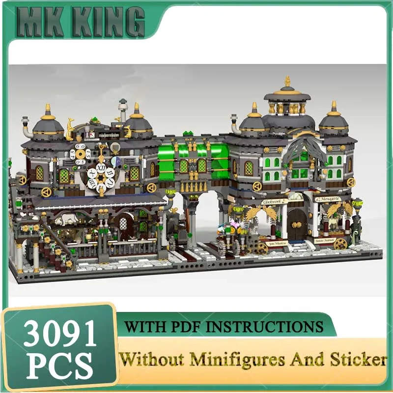 

Конструктор MOC: Модель «Механическая зоопарковая коллекция» из технологичных блоков, сборная модель, подарок, модель уличной сцены, игрушки на день рождения, набор для самостоятельной сборки