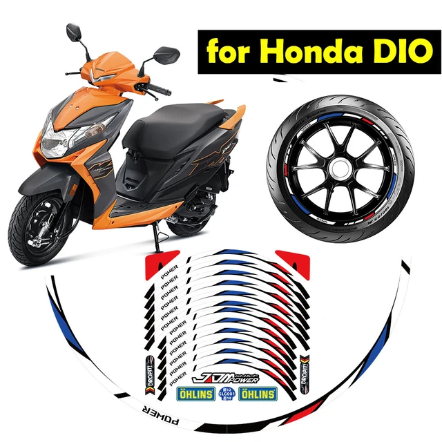 Motorcycle Wheel Tire Stickers Reflective Rim Tape Motorbike Bicycle Decals for Honda DIO 110 2023 125 AliExpress