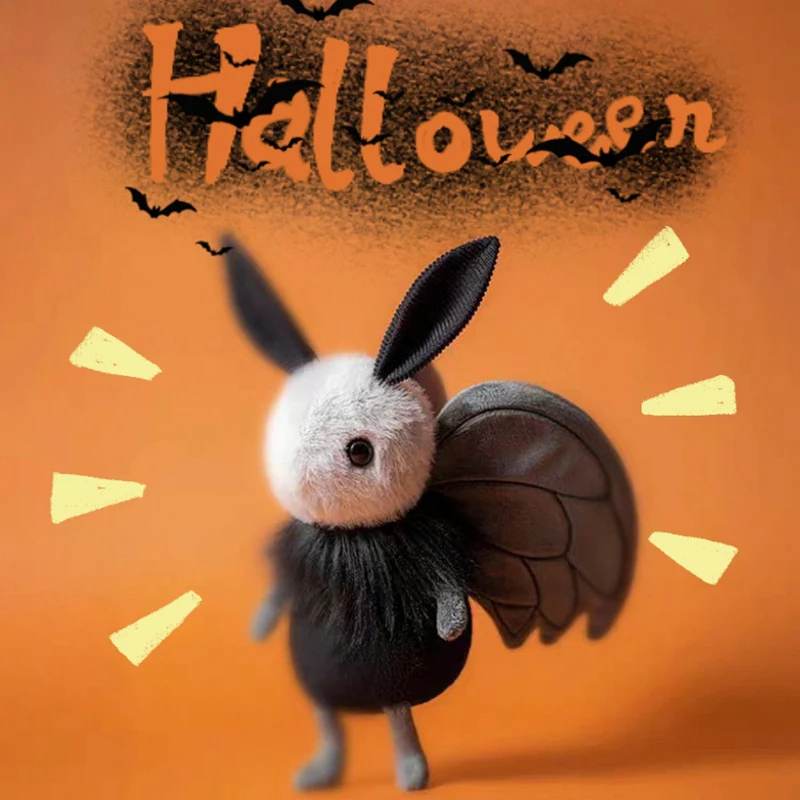 Großhandel Halloween-Mottenfigur, weiches Plüschtier, Textur, reichhaltig, süßer Roman, lustig für Kinder und Freunde, der beste Geschenkbegleiter