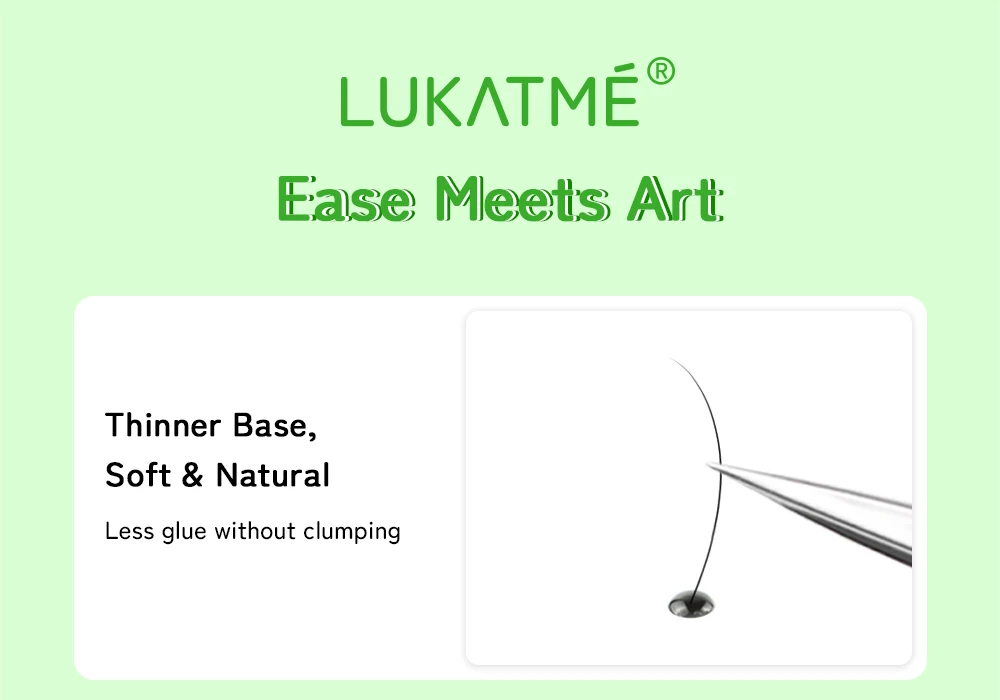 LUKATME Klassische Wimpernverlängerung C-Curl 8-15mm Mix Schwarz Premium Weiche Einzelwimpern Natürliche Faux-Nerz Klassische Wimpern – Detail 7