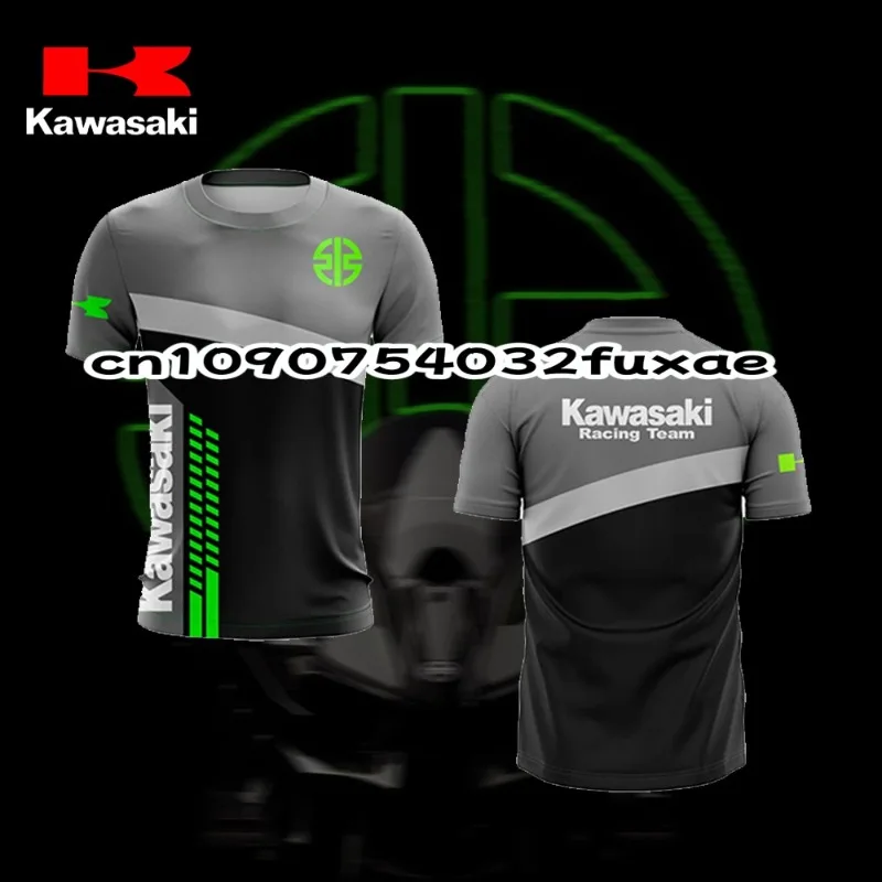 

Kawasaki Men's Motorcycle T-Shirt Superbike Endurance T Shirt Men's And Women's Children's Breathable Quick-Drying Jersey