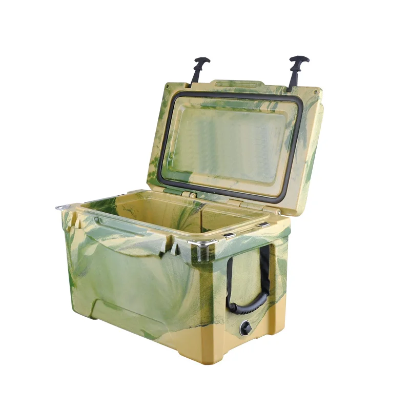 2021 New 33L Outdoor Waterproof Multi-Functional Ice Chest Cooler Box Portable LLDPE Rotomolded Food Storage Logo Print
