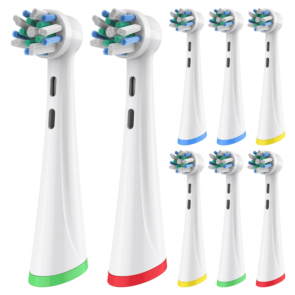 

Сменные вращающиеся насадки для чистки зубов 4/8/12x IO Cross Clean, совместимые с электрическими зубными щетками Oral B iO серий 2/3/4/5/6/7/8/9/10.