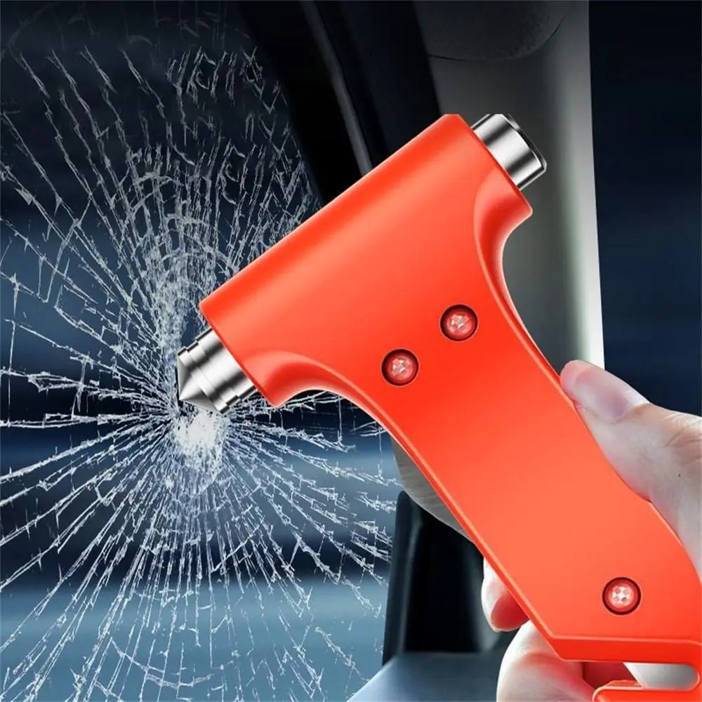 Practical Escape Tool Car Survival Safety Hammer Emergency Multifunction Car Seat Belt Cutter 2-in-1 Car Window Breaker