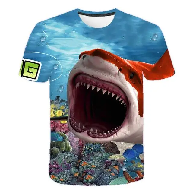 Herren 3D Big Bass Fish Fishing Print T-Shirt Outdoor Angeln Sport O-Ausschnitt Kurzarm Casual Sommer Streetwear T-Shirt – Detail 6