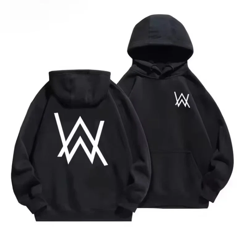 Alan Walker Women Fashion Hoodies Print Pullover Hooded Music Rapper Hip Singer Sweatshirt for Fans Men Tops