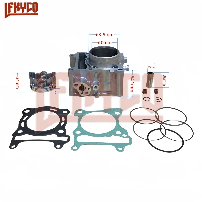 Scooter Engine Parts 60mm Cylinder Piston Ring Kit Motor for Honda PCX160 ABS PCX150 PCX 160 150 SH150 WW150AM WW150N Motoblock