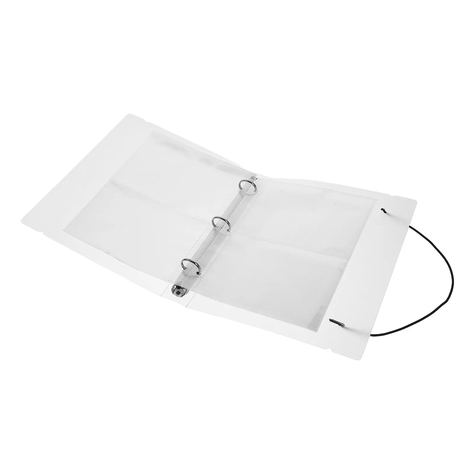 Clear Index Card Binder Holder 0.35x0.51 Postcard Organizer 40 Sleeves Recipe Plastic Sleeves Flashcards Study Notes Ticket