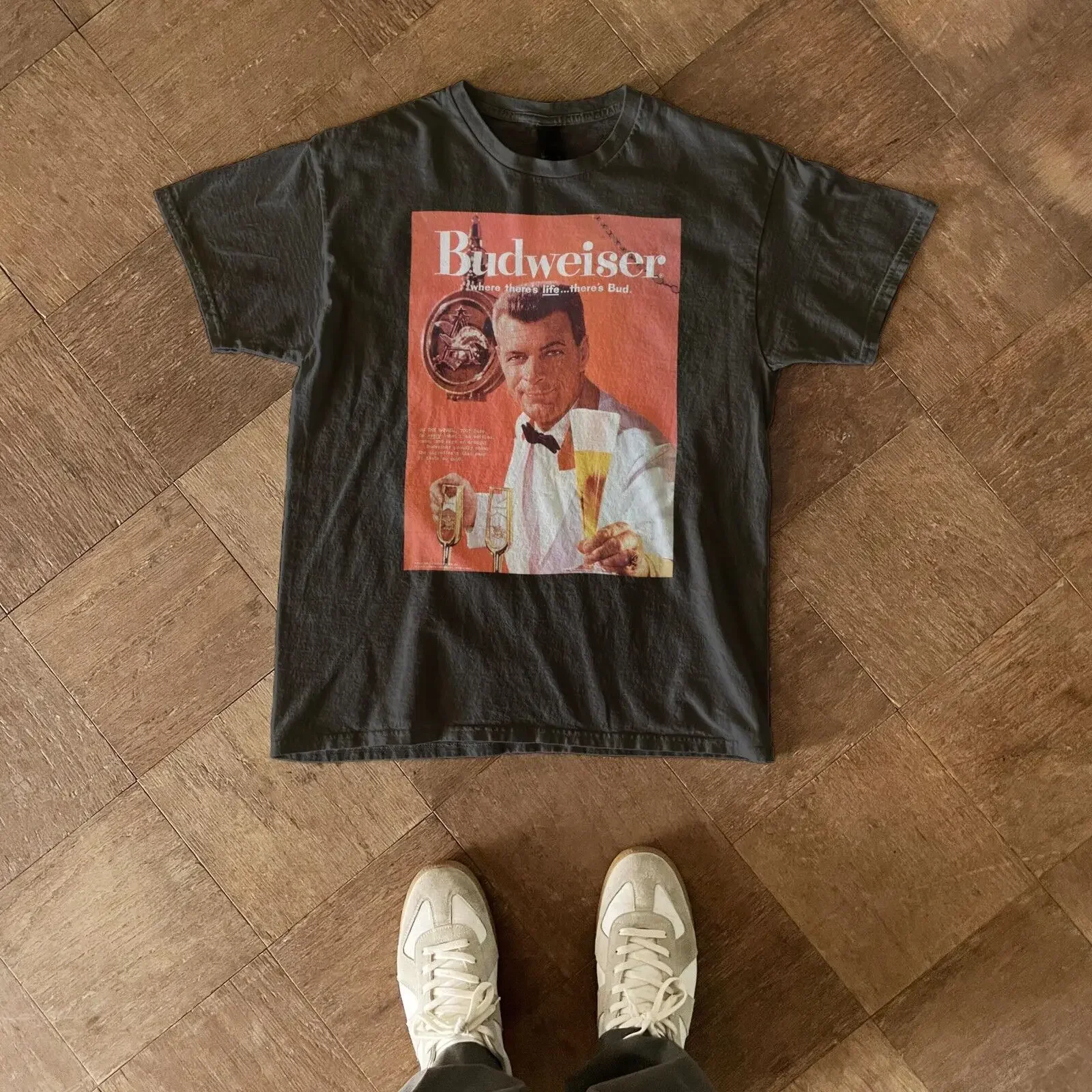 

Vintage Budweiser ad tee, Budweiser where theres life...there's Bud