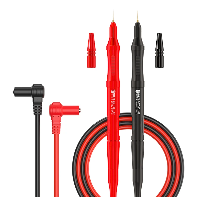 BST-951 Multimeter Test Leads 20A Spring Telescopic Mulitmeter Probe Test Leads