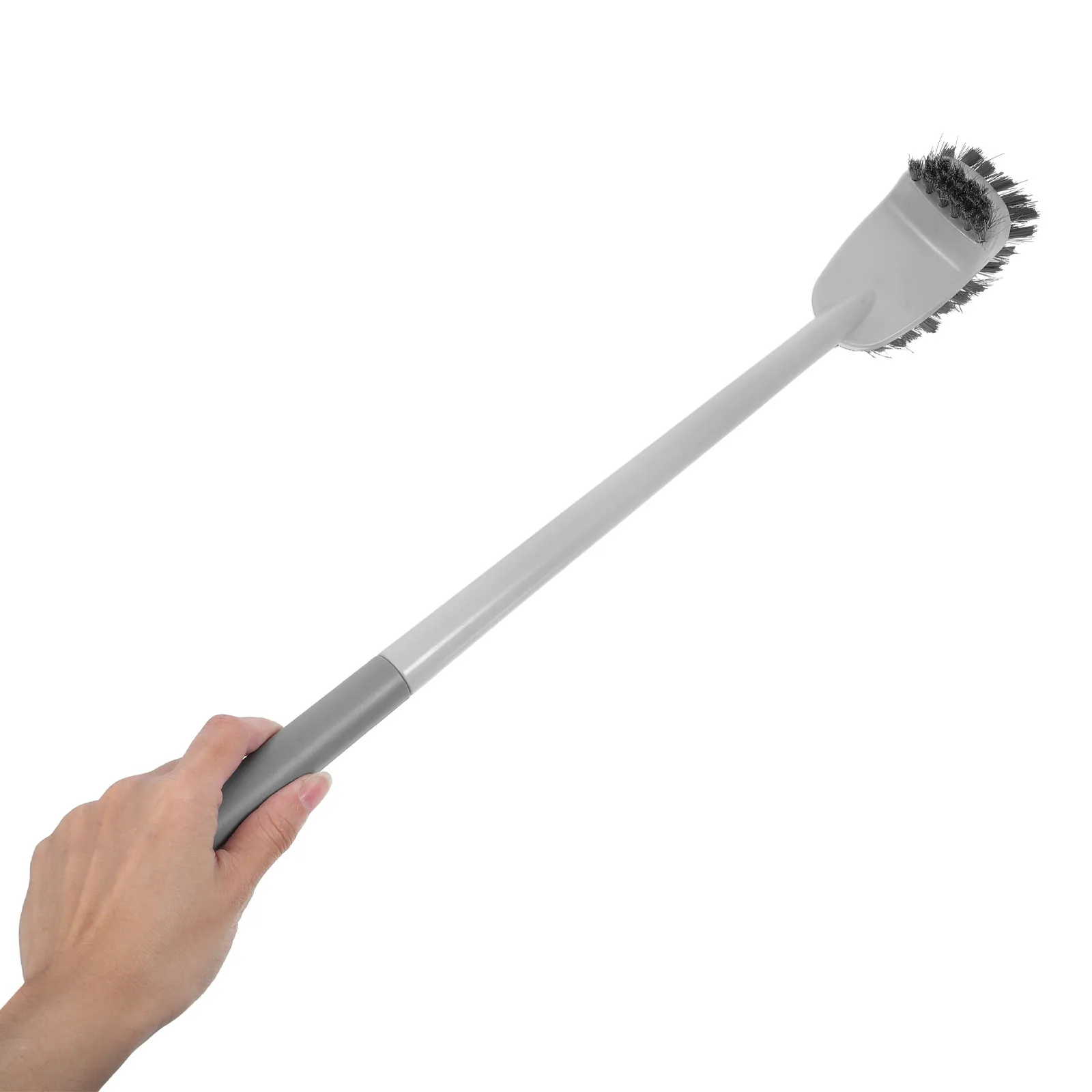 Curved Toilet Brush Long Handle Design for Hard to Reach Areas Efficient Bristles Edge Cleaning Capability Bathroom Cleaning