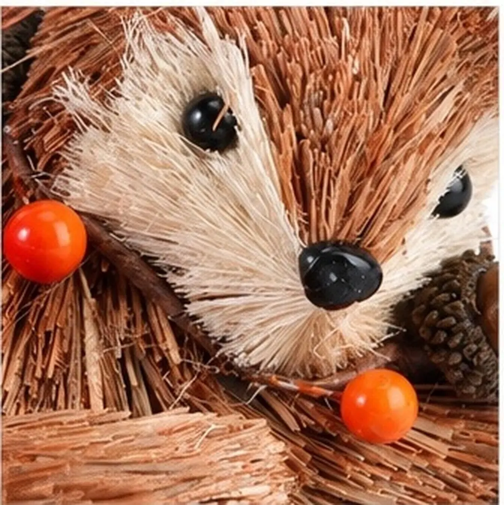 1Pcs Straw Ornament Handmade Lightweight Natural Woven Animal Easter Desktop Decoration Rustic Home Decor Gift