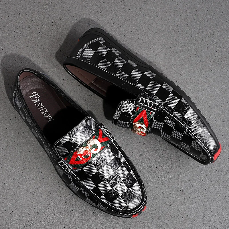 

Men's daily casual leather shoes driving shoes new four-season general Doudou men's shoes outdoor lazy one pedal
