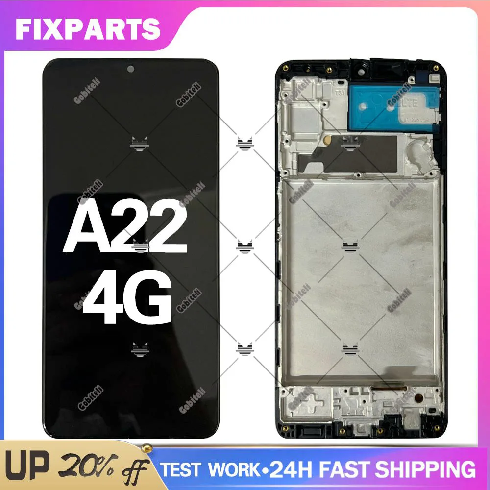 

6.4" New OLED Display For Samsung Galaxy A22 4G A225F A225F A225M/DS LCD Display Touch Screen Digitizer Assembly Replacement