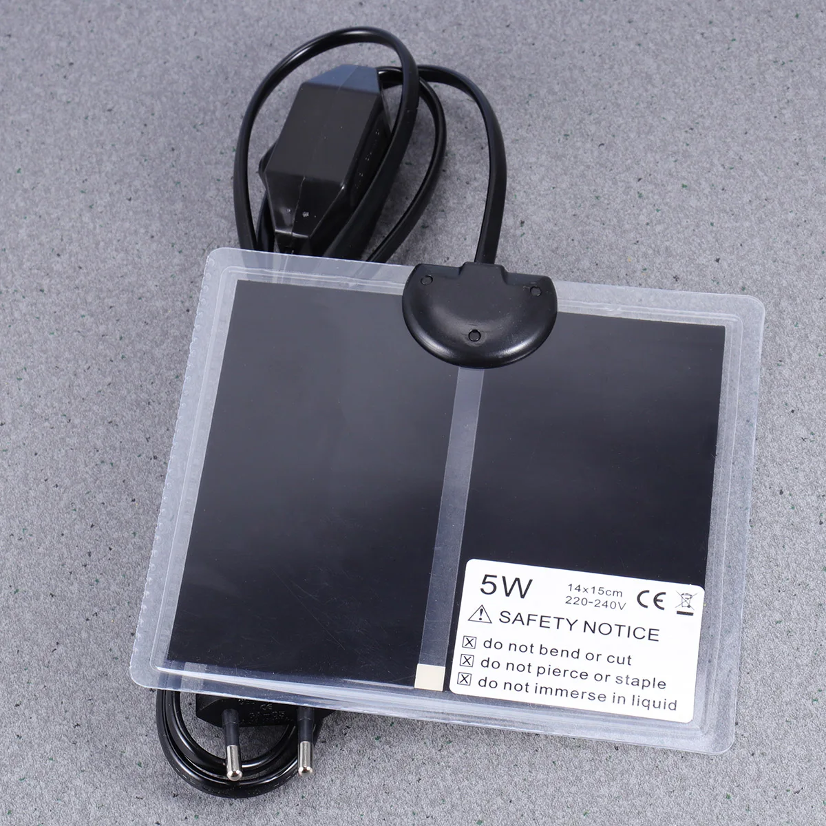 

1Pcs 5W Reptile Heating Mat Pet Warmer Pad Uniform Heat Distribution Safe Waterproof Surface Eu Plug Included for Small Pets