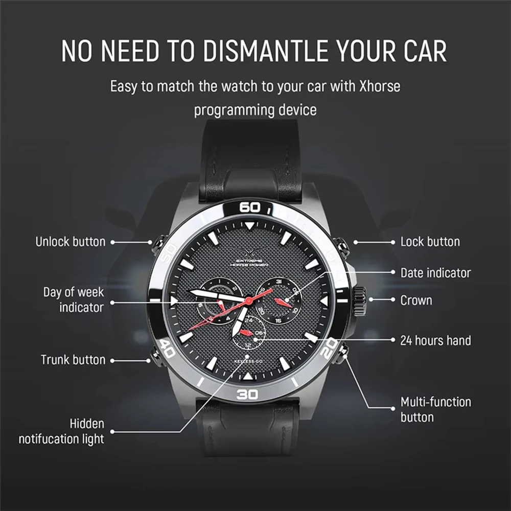 Xhorse SW007 Universal Modified Smart Watch SW-007 Car Key Remote Controller Watch Automotive Keyless Go Wearable Super Car Key