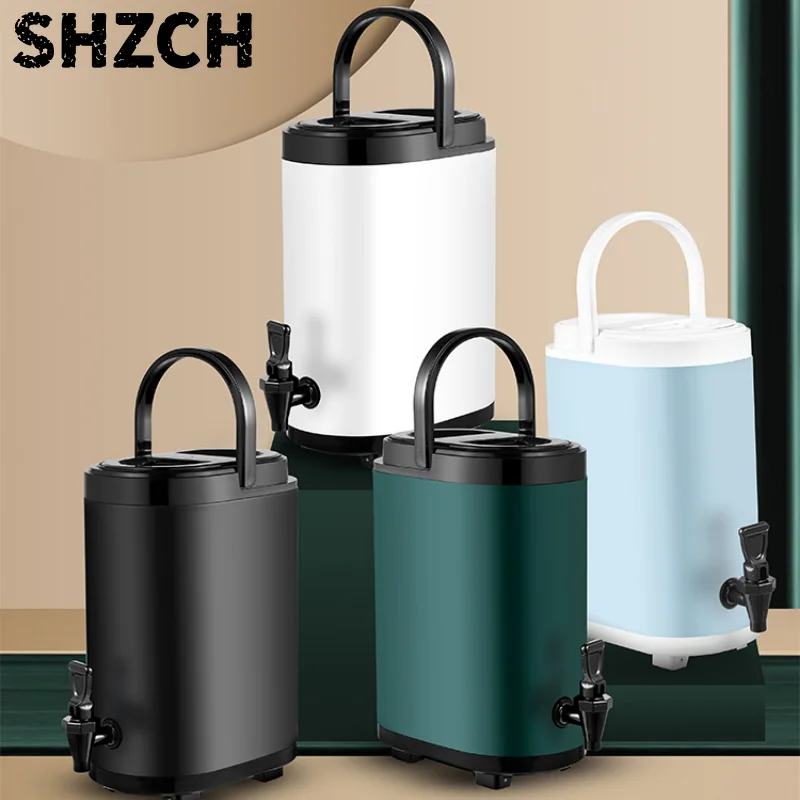 Insulated Beverage Dispenser 8L Stainless Steel Drink Container Hot Cold Drink Server for Parties Thermal Drink Jug