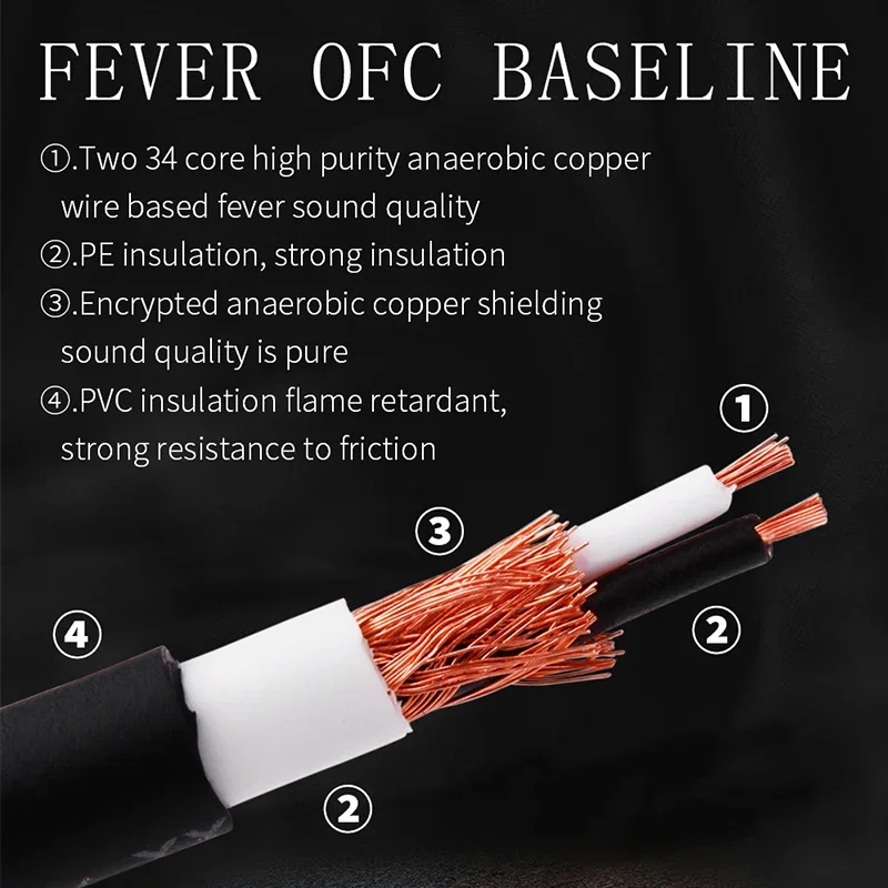 HIFI 90 Degree Elbow RCA to Male Audio Cable Gold Plated Plugs Right Angled Extension OFC RCA Audio Cable for Home Theater DVD