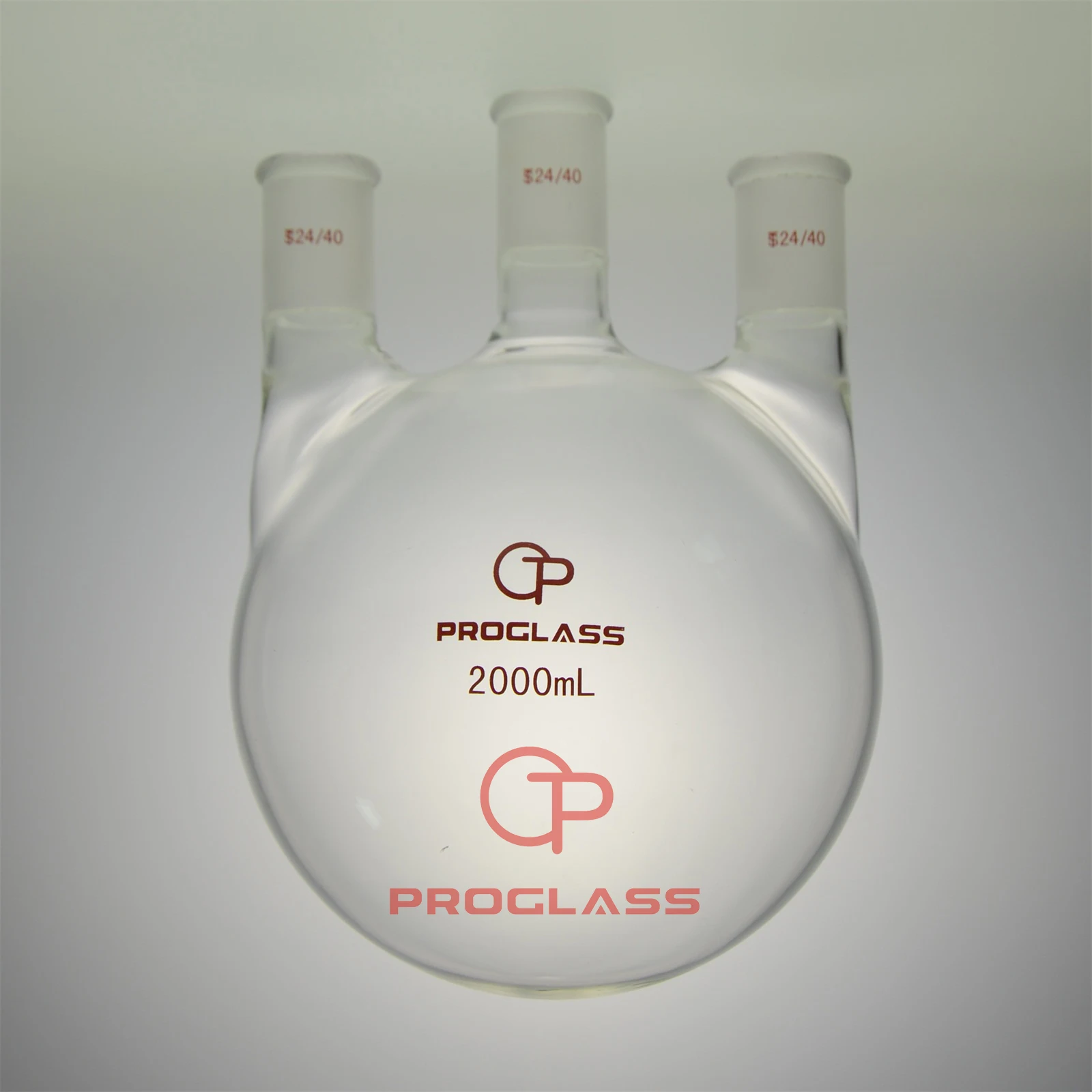 2000mL Three Necks Round Bottom Flask ,24/40,HAND BLOWERING