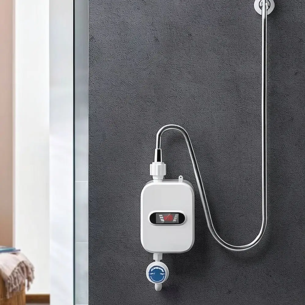 Instant Electric Hot Water Heater For TEMMAX Tankless Shower Kitchen Sink 3500W Fast Heating Compact Design Appliance
