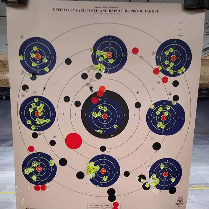 10cm diameter splash shooting color changing fluorescent target paper sticker