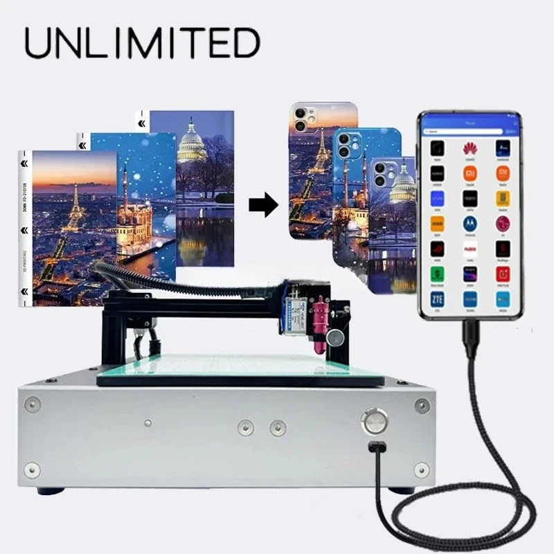 2026 New Generation Screen Protector Unlimited Hydrogel Film Cutting Machine With Operation Mobile Phone