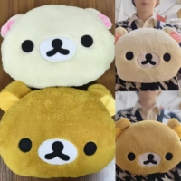 Rilakkuma plush Warm Hand Pillow Kawaii Teddy Bear Stuffed Doll Soft&Warm Plush Warm Gloves Room Decor Pillow Gift For Girl