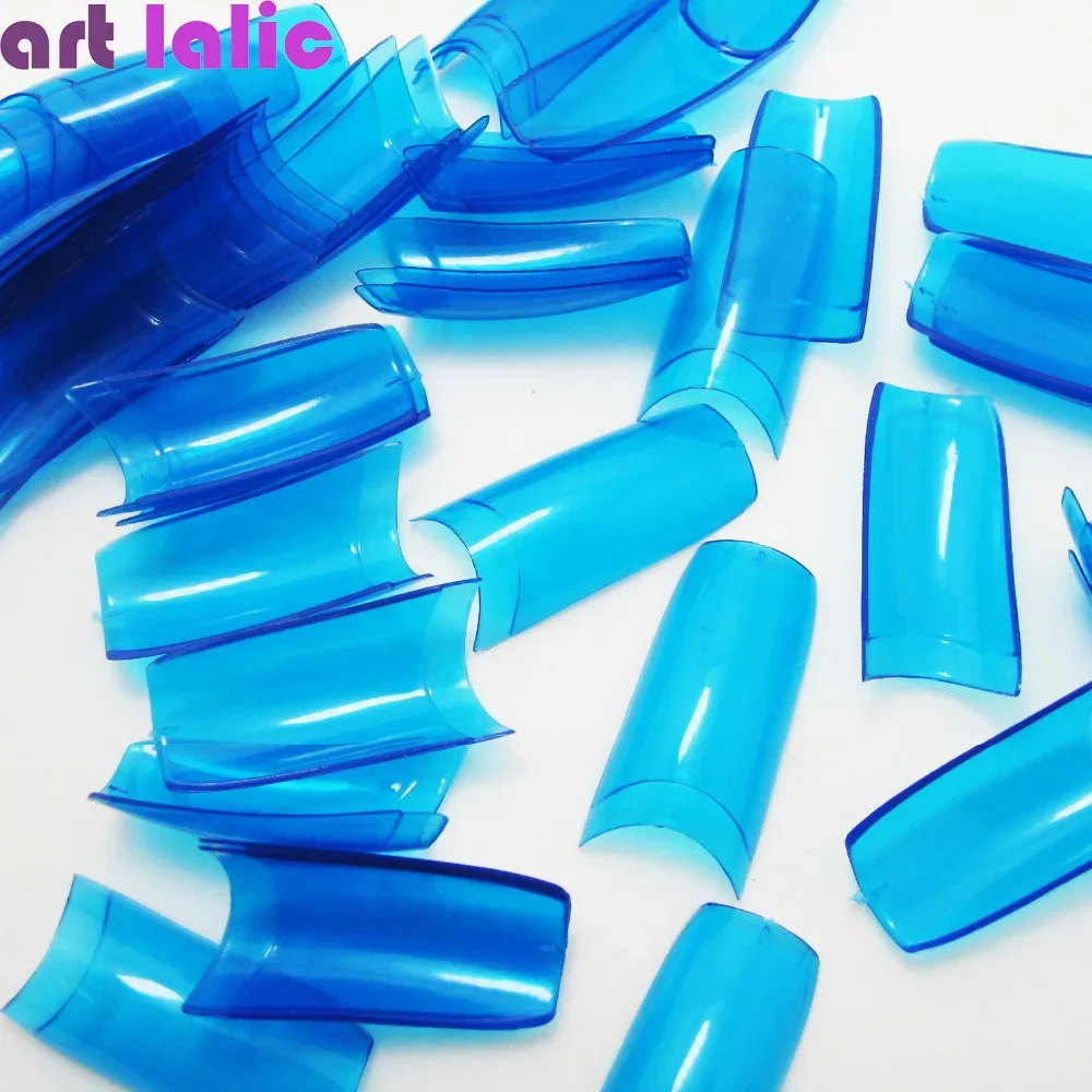 500PCs False Acrylic UV Gel Nail Tips Transparent Color French Style 10 Sizes for Nail Art Enhancements