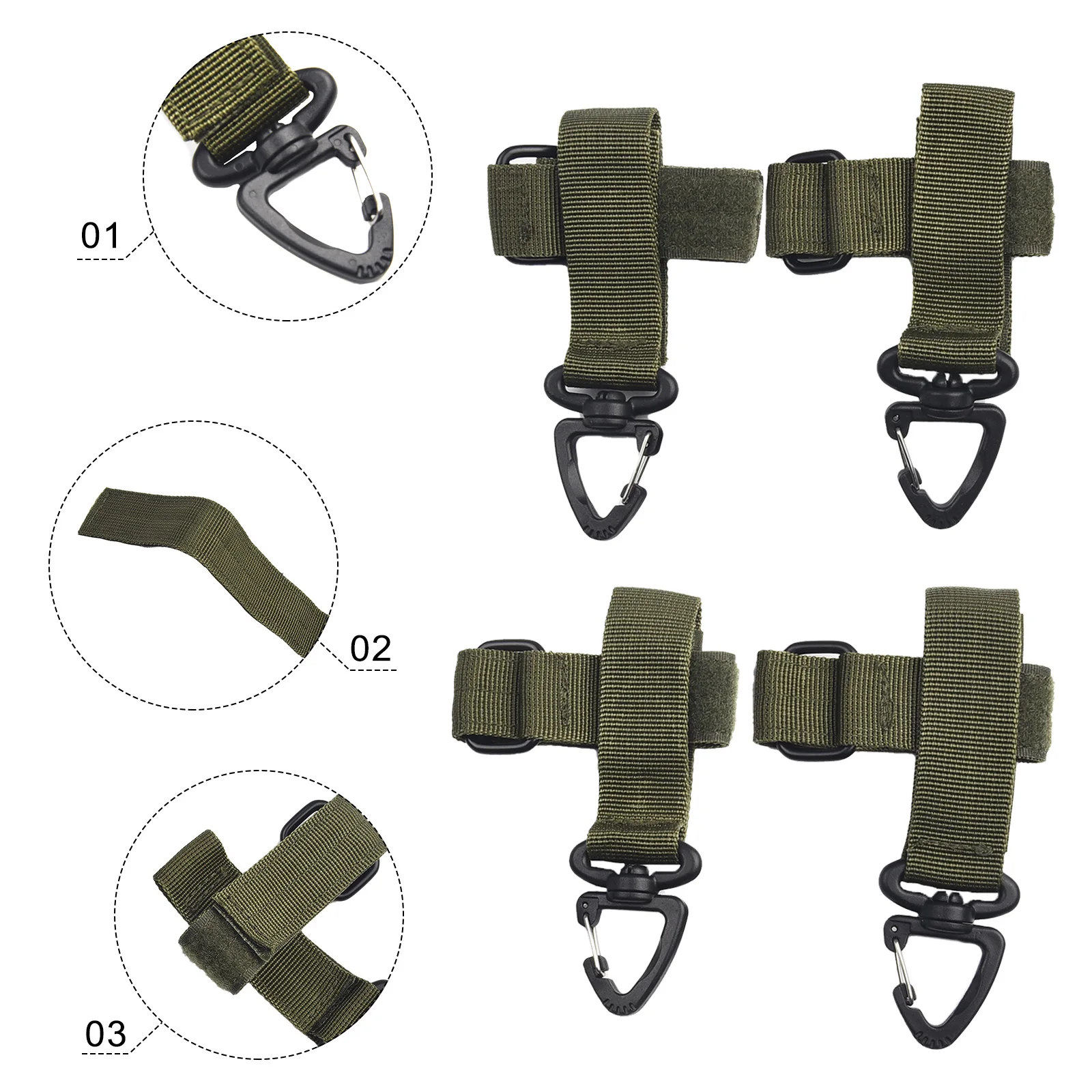 Innovative Glove Hanger Rope Storage Buckle Keeps Your Gloves Secure and Ready to Use Essential Gear Organizer 4pcs