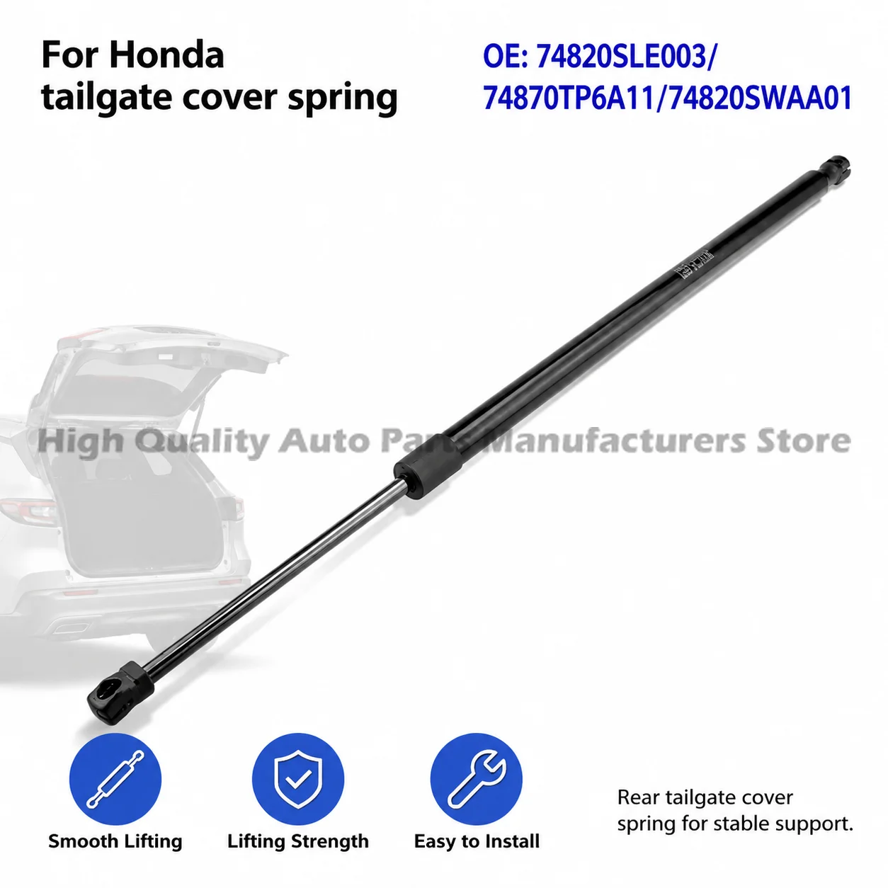 Precision Rust-Proof Tailgate Cover Spring for Honda 74820SLE003 - Durable & Rust-Resistant, Perfect Fit