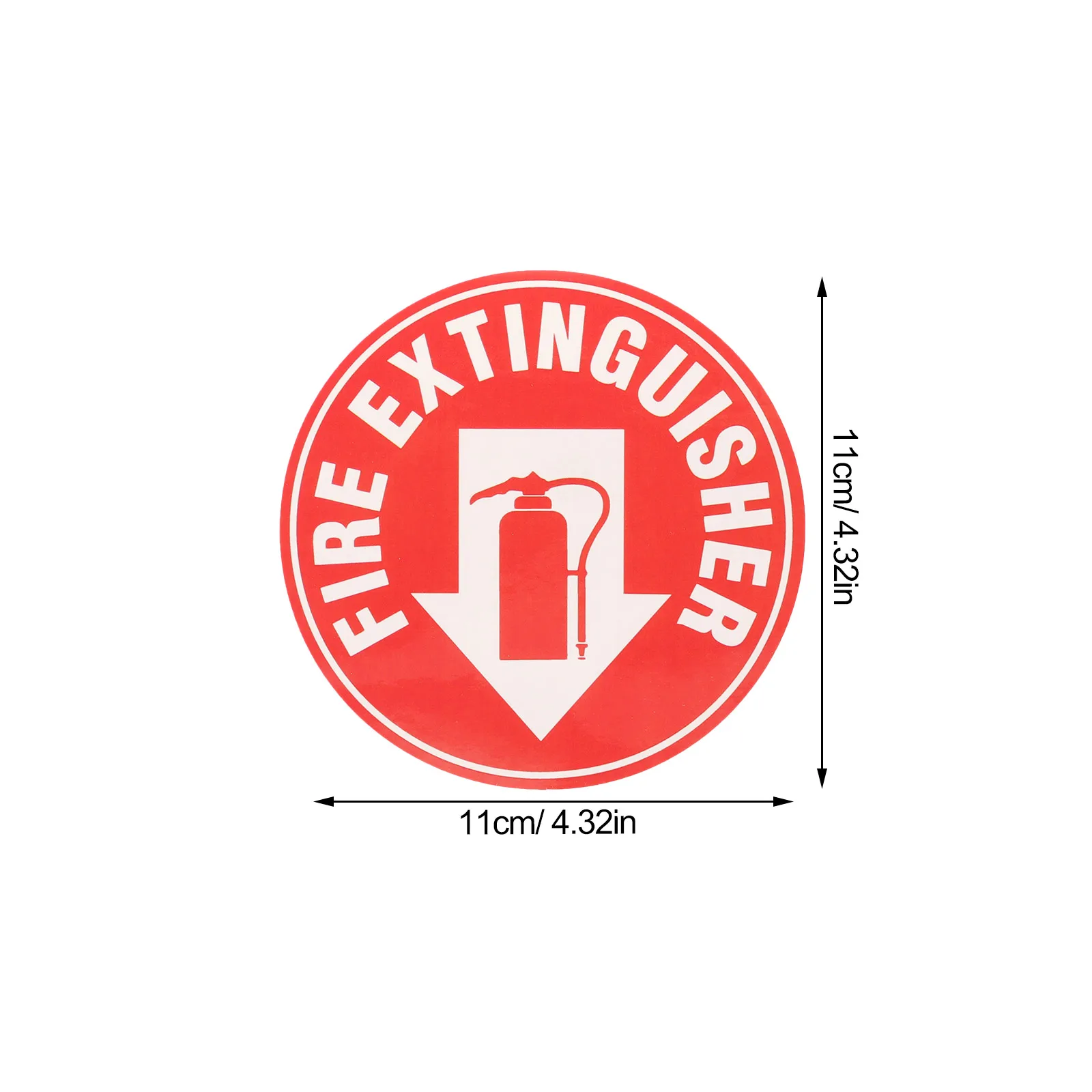 3 pcs Fire Extinguisher Sticker 4 5 Inch Circle Self Adhesive Safety Sign Round Decal for Home Office Traffic Safety