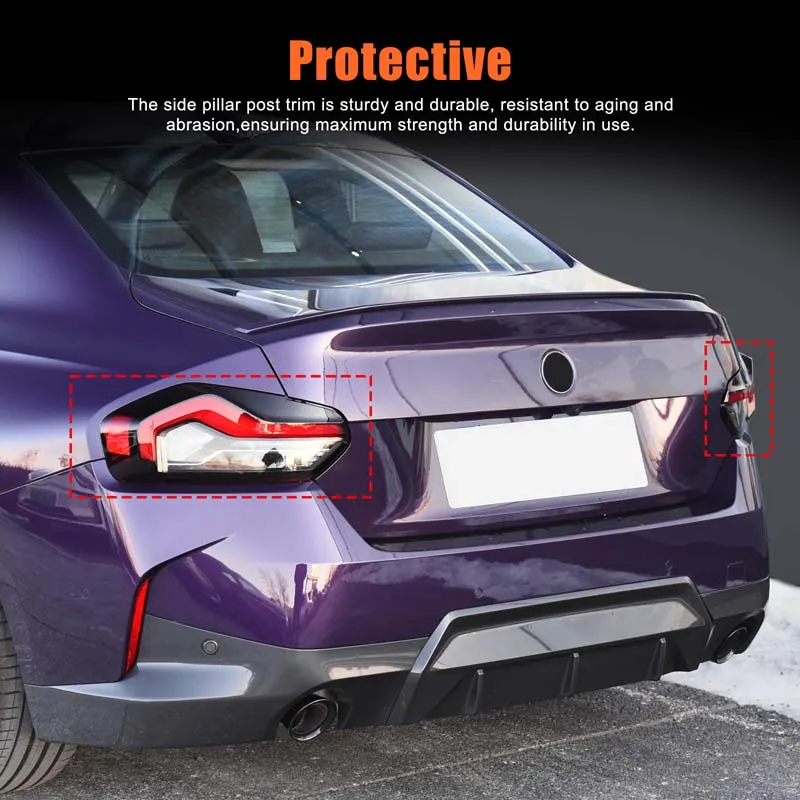 

For 2022-2025 BMW 2 Series G42 M2 M240iG87 ABS Car Tail Light Cover Brake Light Wide Indicator Protective Cover Car Accessories