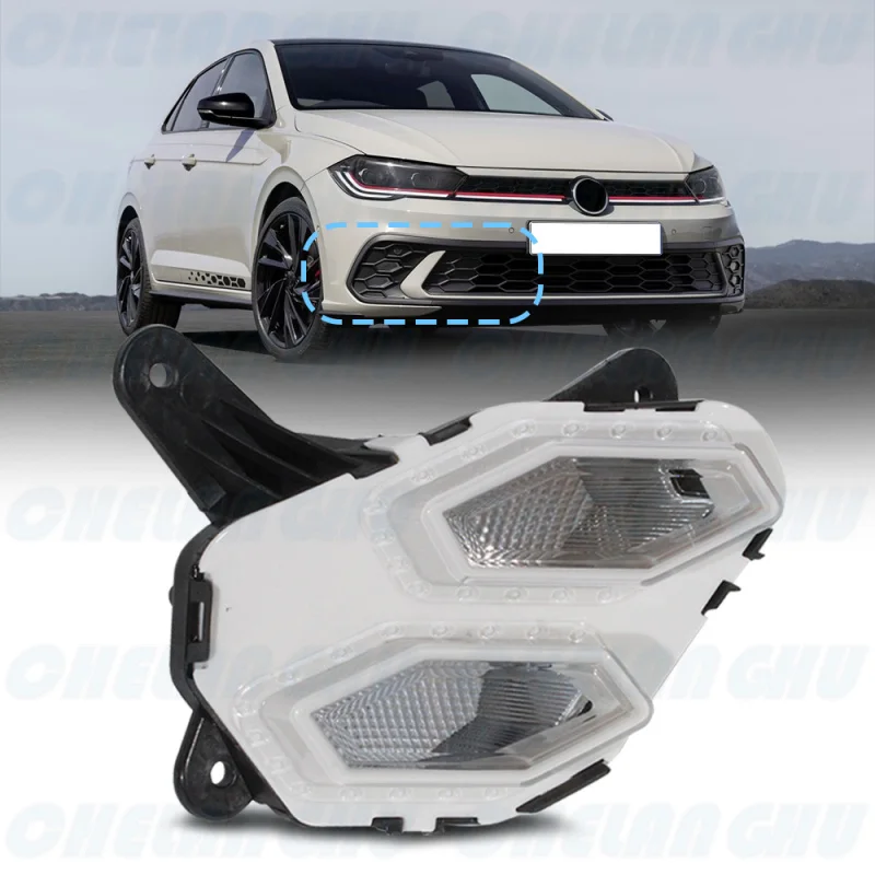 

For VW Polo GTI 2021 2022 2023 2024 car accessories Right Side Front Bumper LED Fog Light Lamp 2G0941056