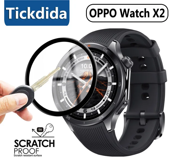 Мягкое закаленное стекло для OPPO Watch X2, защитная пленка для OPPO Watch X2, защитная пленка для экрана, аксессуары