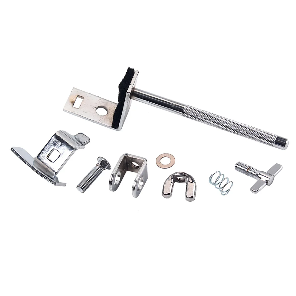 

Metal Bass Drum Cowbell Clamp Silver Adjustable Mount Holder Bracket Cowbell Woodblock Clip Drummer Accessories