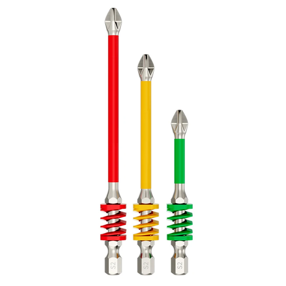 

3pcs/set Magnetic Screwdriver Bits Non-slip Hex Shank Cross Bits For Electric Screwdrivers Power Tools Accessories
