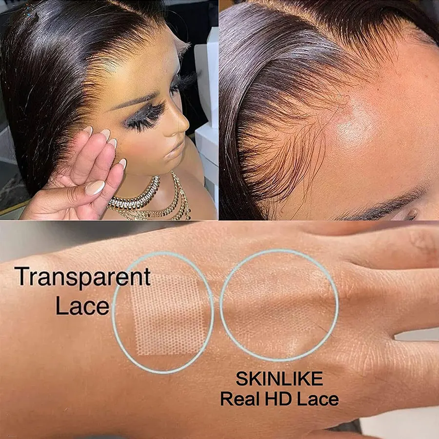 Eva Hair 13x4/13x6 HD Lace Frontal Closures Ultra Thin Real HD Lace Pre Plucked Hairline 100% Human Hair 7x5/9x6/5x5 HD Closures
