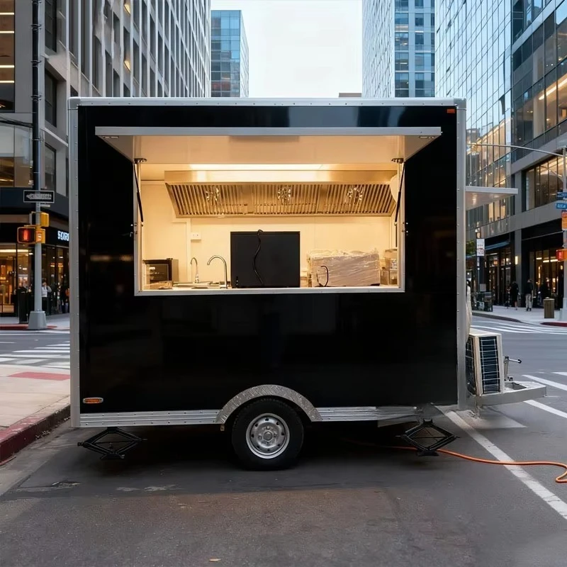 Complete Mobile Food Truck Restaurant with Pizza, Burger, Tacos, Fried Chicken, Doner Kebab Mobile Carts for Sale