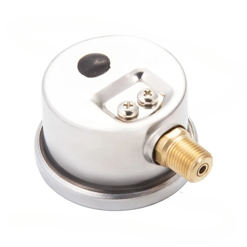 Seismic pressure gauge, pointer pressure measuring instrument, vertical vacuum filling pressure gauge