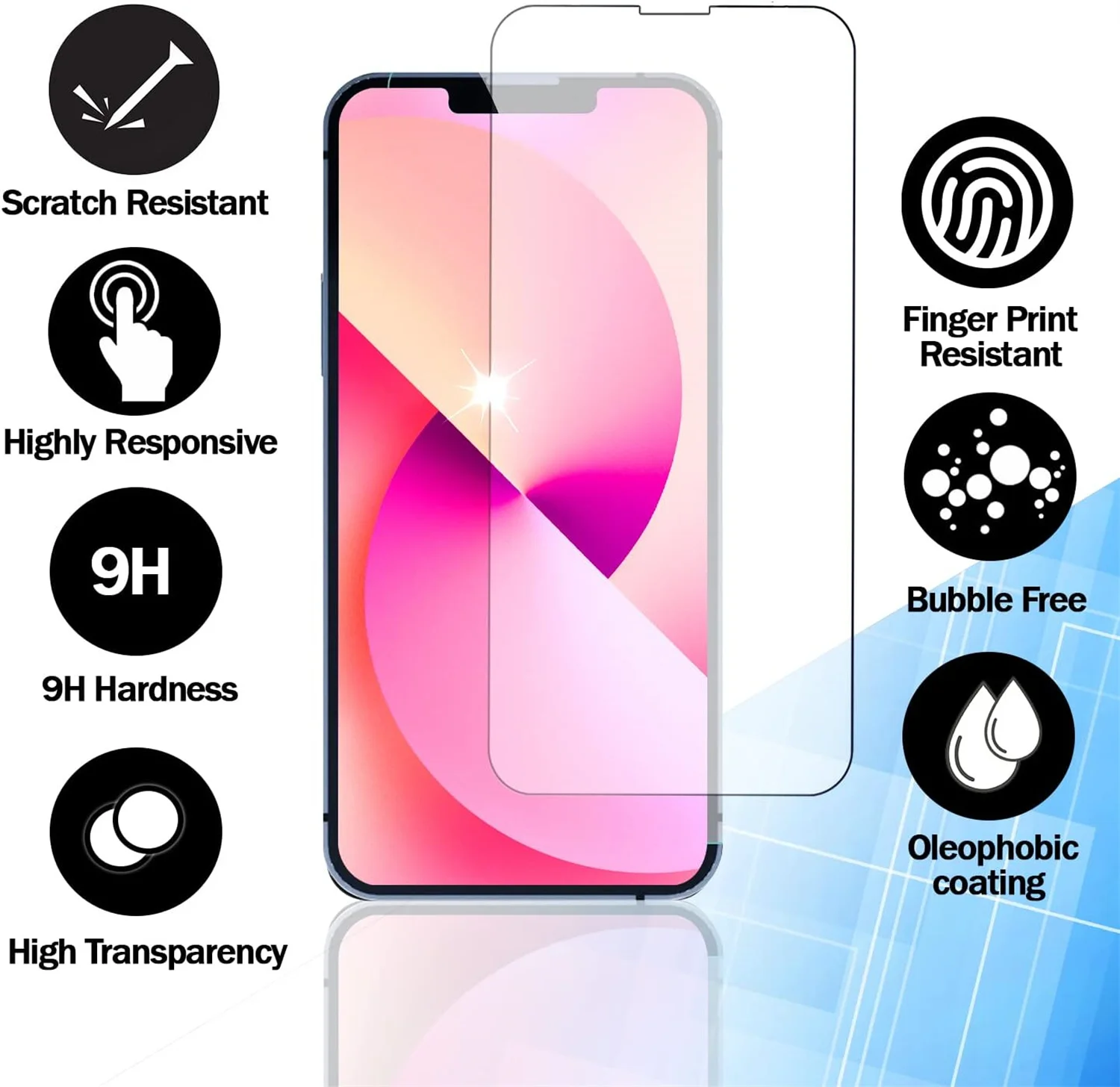 6.1 inch Tempered Glass Screen Protector for iphone 17e - Smartphone Protection Suitable