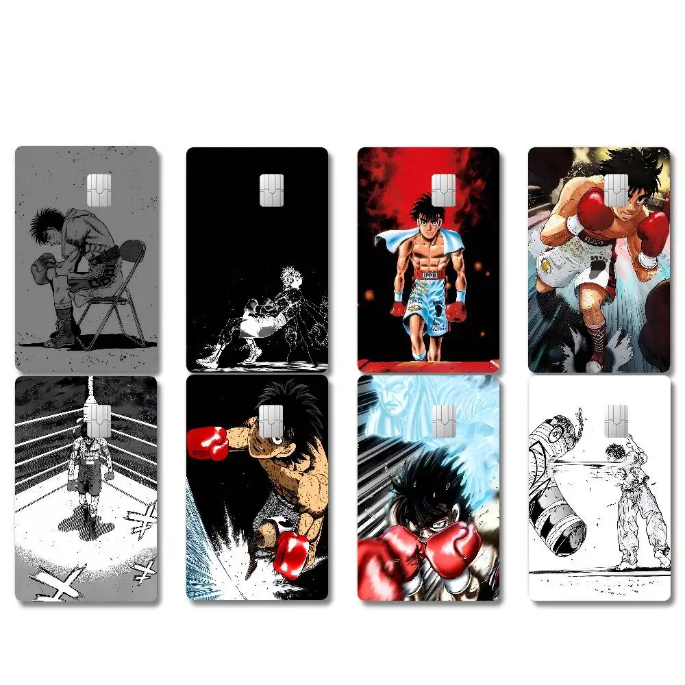 1 Stück Anime H-Hajime No Ippo Anmie 4 Stück 1 Set Aufkleber-Folienhülle für Kreditkarte, Debitkarte, Bankkarte, Vorderseite