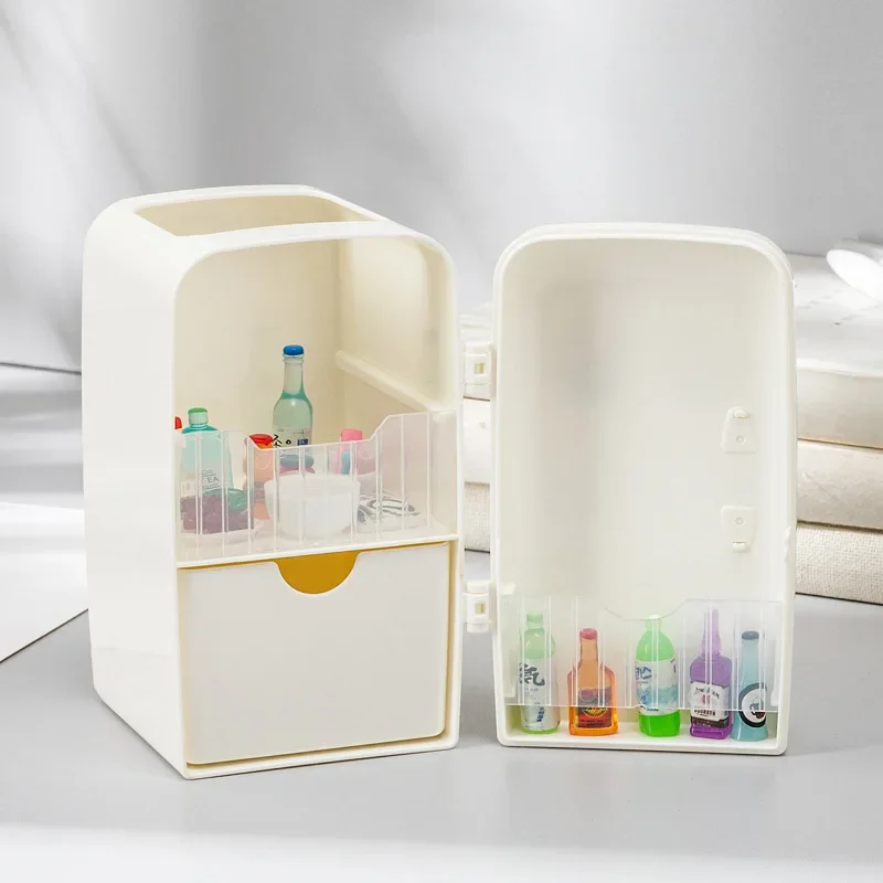 Refrigerator Pen Holder Storage Box Office Student Dormitory Desktop Stationery Cute and Minimalist Creative Pen Holder