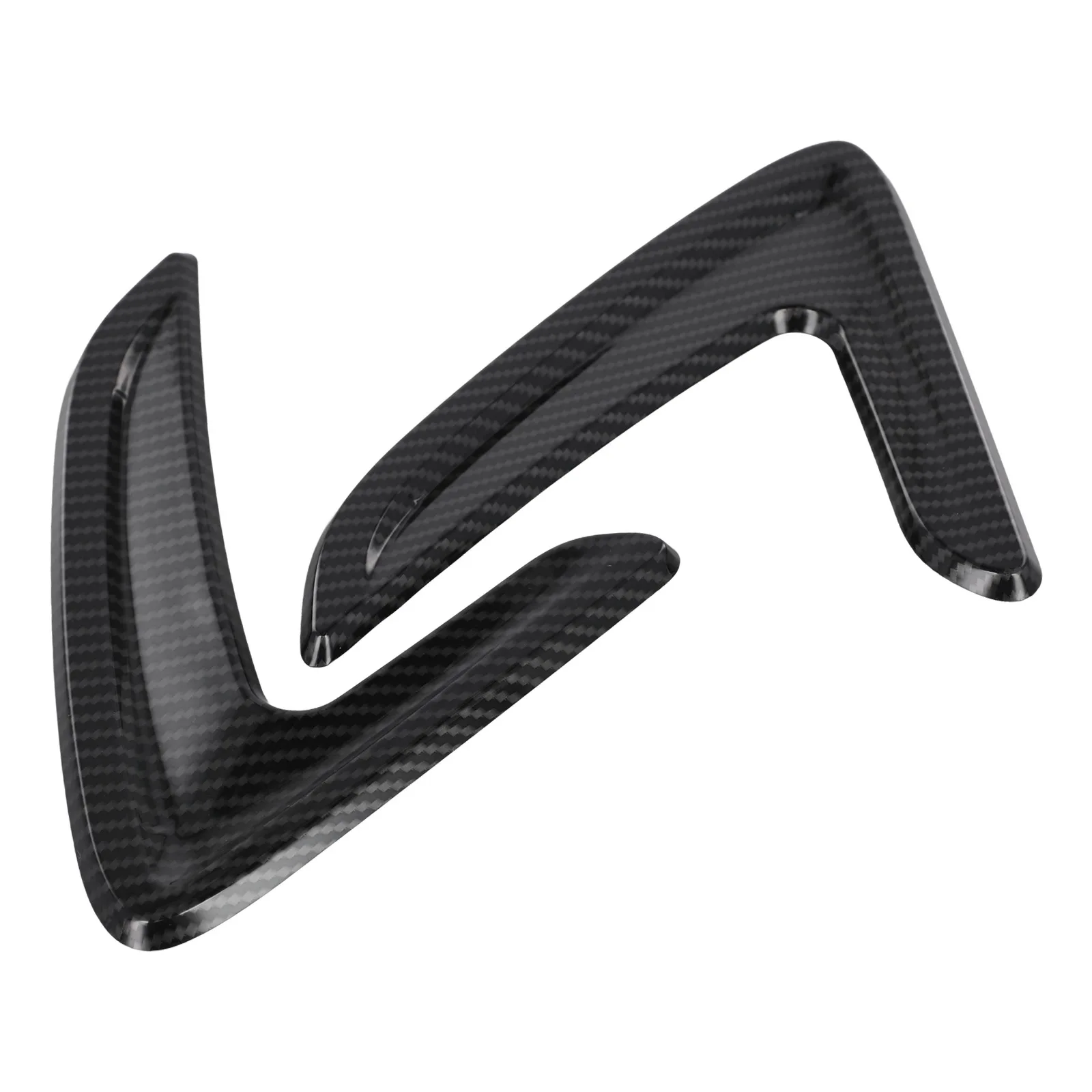 2pcs Carbon Finish Side Wing Fender Vent Black Carbon Finish Side Wing Fender Vent 13-18 For BMW 3 For F30 F31