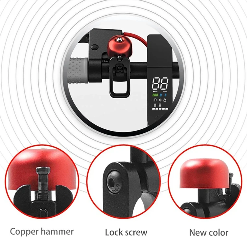 Electric Scooter Bell Whole Body Horn Ring With Quick Release Mount For M365 Pro 1S Electric Scooter Parts