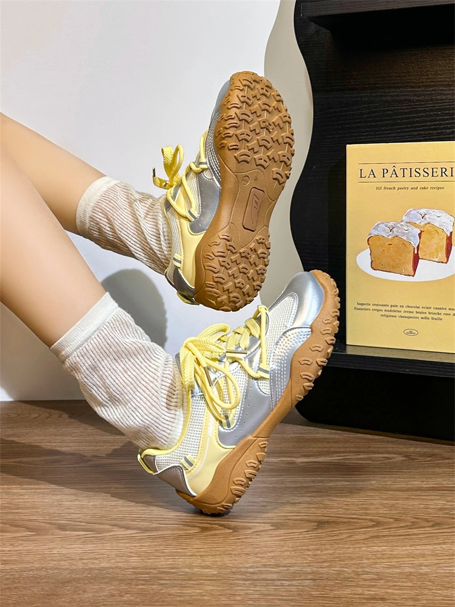 ウォリアー-hw-フォールバレエスタイル-ソフトボトム-デシン-レディースシューズ-2025-新作-トレンド-厚底-スポーツ-ダッド-カジュアル-ファッション-スニーカー