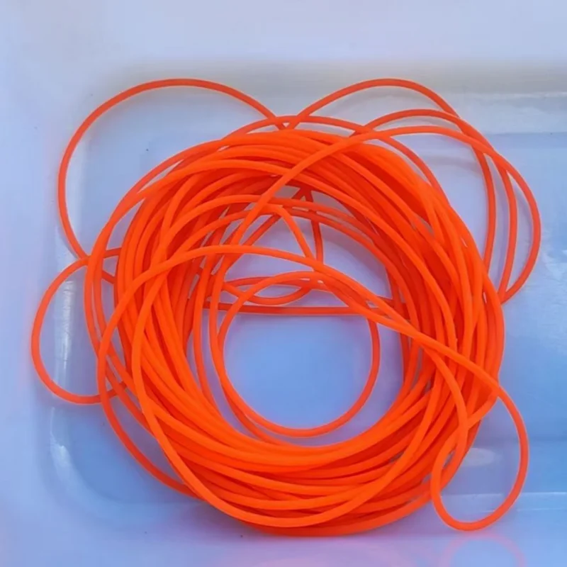 Nieuwe 20M Diameter 1.6 2.0 2.5 2.8 3.0mm Rubber Effen Elastische Rubberen Lijn voor Vissen Traditioneel Niveau Ronde Elastisch Touw voor Mannen - afbeelding 1