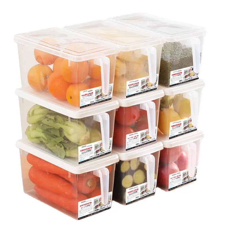 

Kitchen Refrigerator Storage Box Drawer Frozen Food Fresh-keeping Container Transparent Egg Vegetable Fruits Storage Organizer